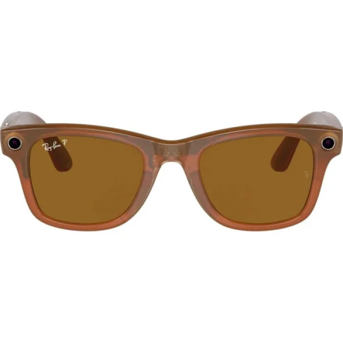 Смарт-окуляри Ray-Ban Meta Wayfarer Shiny Caramel Frame Brown Lenses (RW4006 670683 50-22)