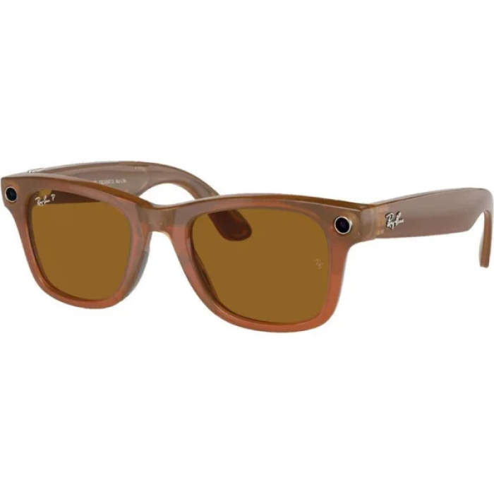 Смарт-окуляри Ray-Ban Meta Wayfarer Shiny Caramel Frame Brown Lenses (RW4006 670683 50-22)
