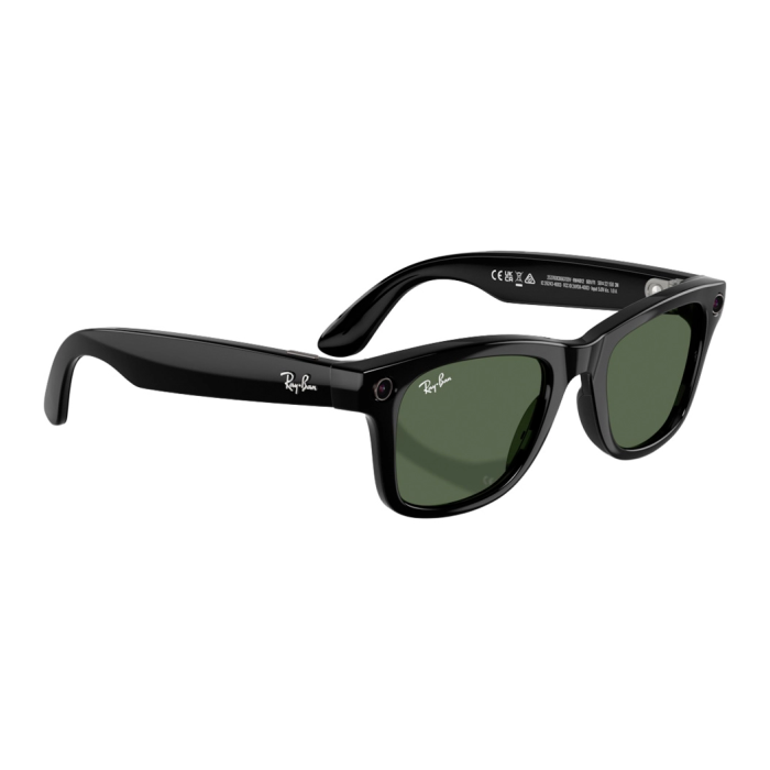 Смарт-очки Ray-Ban Meta Wayfarer Gen 2 Standard Shiny Black Frame / G-15 Green Lenses (RW4012 601/71 50-22)