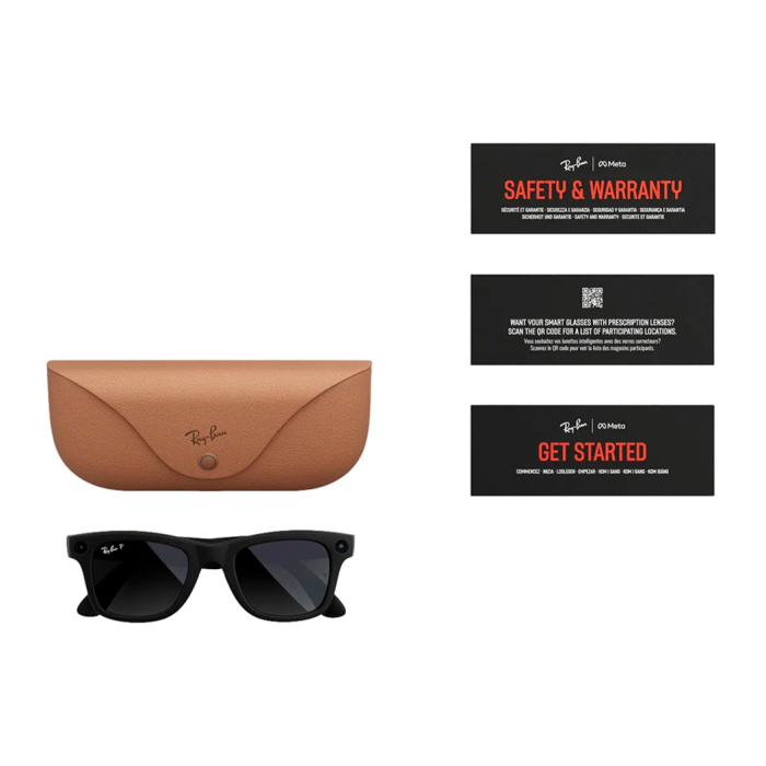Смарт-очки Ray-Ban Meta Wayfarer Gen 2 Large Matte Black Frame / Gradient Graphite Lenses (RW4012 601ST3 53-22)