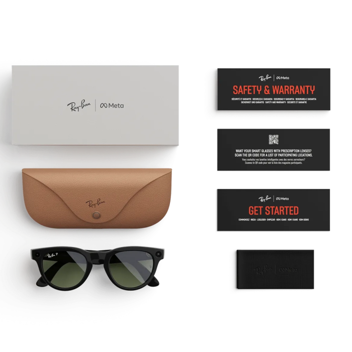 Смарт-очки Ray-Ban Meta Headliner Gen 2 Standard Shiny Black Frame / G-15 Green Lenses (RW4013 601/71 50-23)