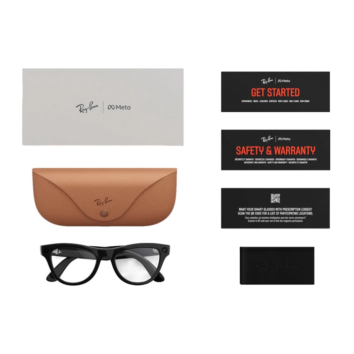 Смарт-очки Ray-Ban Meta Skyler Gen 2 Standard Shiny Black Frame / Clear Lenses (RW4014 601/SB 52-20)