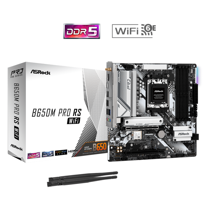 Материнська плата ASRock B650M Pro RS WiFi