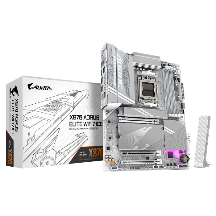 Материнська плата GIGABYTE X870 AORUS ELITE WIFI7 ICE
