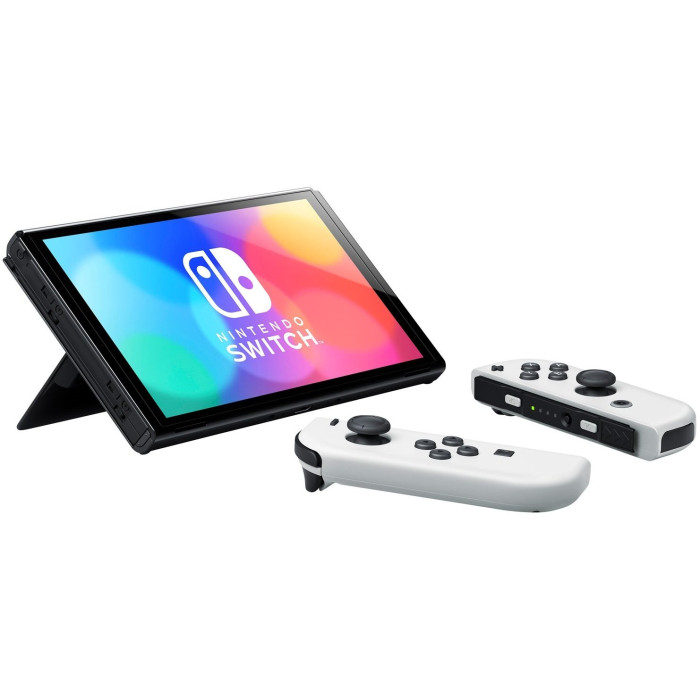 Портативна ігрова приставка Nintendo Switch OLED with White Joy-Con (045496453435)