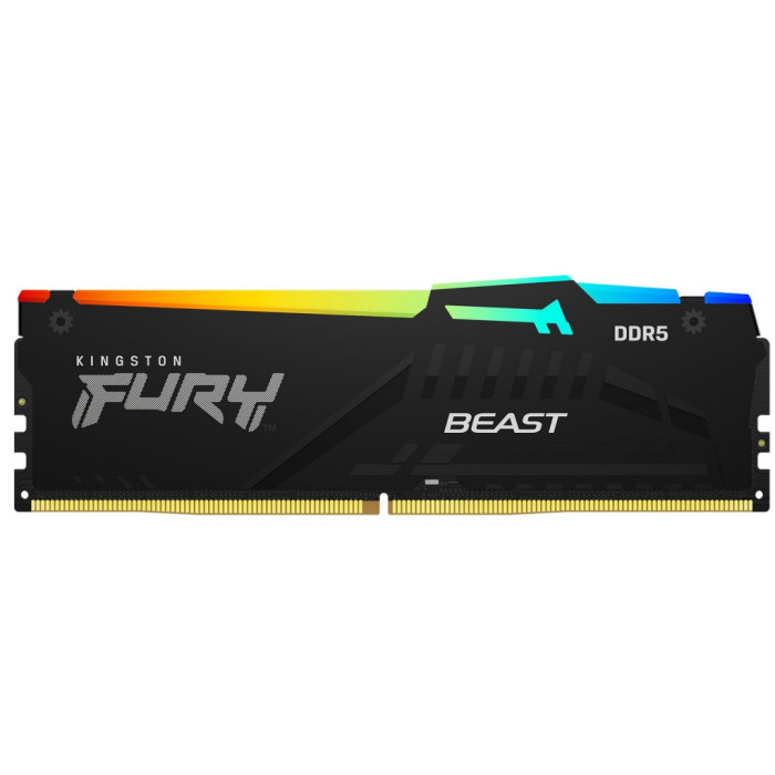 Пам'ять для настільних комп'ютерів Kingston FURY 16 GB DDR5 5200 MHz Beast RGB (KF552C40BBA-16)