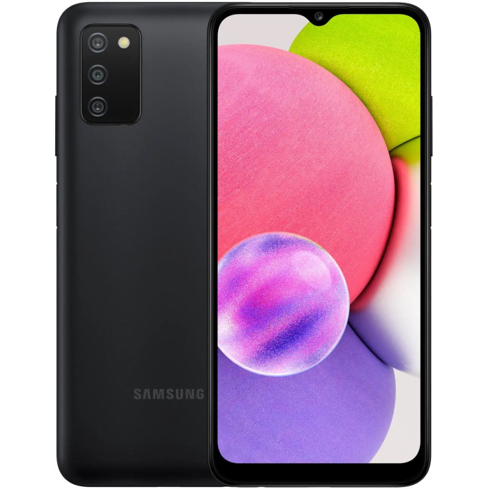 Смартфон Samsung Galaxy A03s 3/32GB Black (SM-A037FZKD) (НОВИЙ, БЕЗ КОРОБКИ) - USA GLOBAL