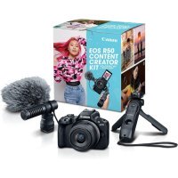 бездзеркальний фотоапарат Canon EOS R50 kit RF-S 18-45mm IS STM Black Creator Kit (5811C036)