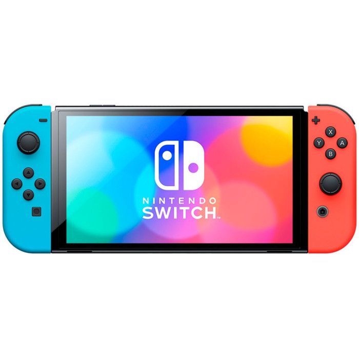 Портативна ігрова приставка Nintendo Switch OLED with Neon Blue and Neon Red Joy-Con (045496453442)
