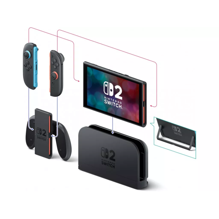 Портативная игровая приставка Nintendo Switch 2 Black (00045496885816)