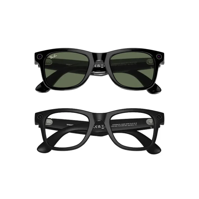 Смарт-очки Ray-Ban Meta Wayfarer Large Matte Black/Clear to Graphite Green Transitions (RW4008 601S1M 53-22)