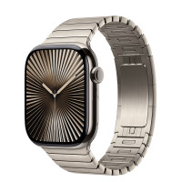Apple Watch Series 10 GPS + Cellular 46mm Natural Titanium Case w. Natural Link Bracelet (MX163+MXMF3)