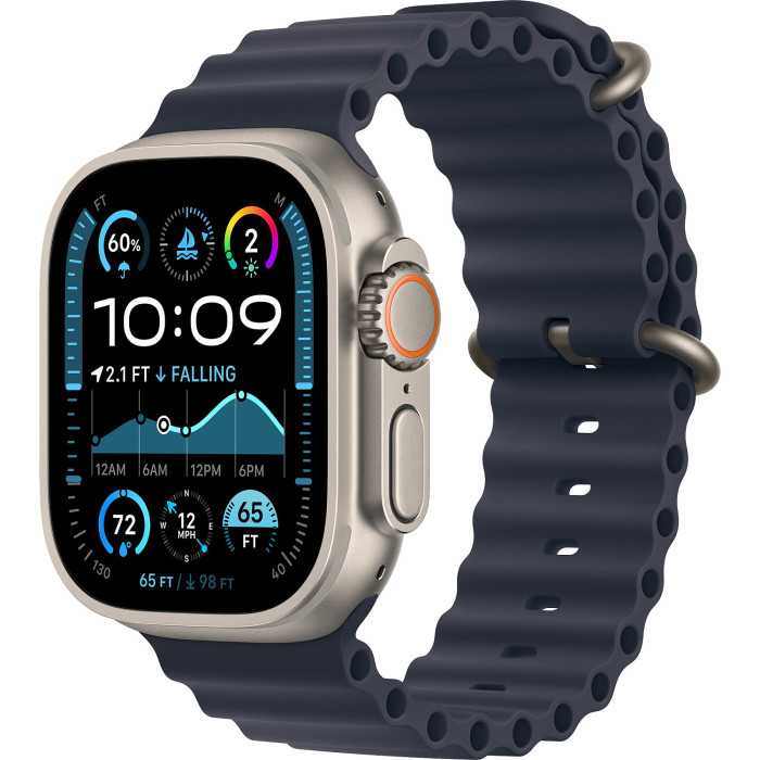 Apple Watch Ultra 2 GPS + Cellular 49mm Titanium Case with Blue Ocean Band (MREG3)