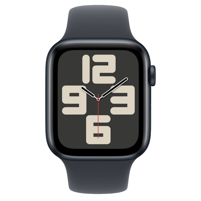 Apple Watch SE 2 GPS 44mm Midnight Aluminium Case w. Midnight Sport Band - M/L (MXEK3)