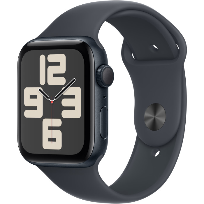 Apple Watch SE 2 GPS 44mm Midnight Aluminium Case w. Midnight Sport Band - S/M (MXEJ3/MXG13/MXGL3)