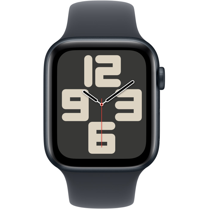 Apple Watch SE 2 GPS 44mm Midnight Aluminium Case w. Midnight Sport Band - S/M (MXEJ3/MXG13/MXGL3)