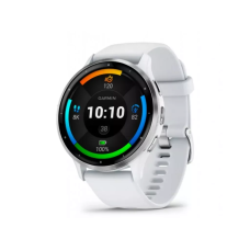 Смарт-годинник Garmin Venu 3 Silver Stainless Steel Bezel with Whitestone Case and Silicone Band (010-02784-00/50)