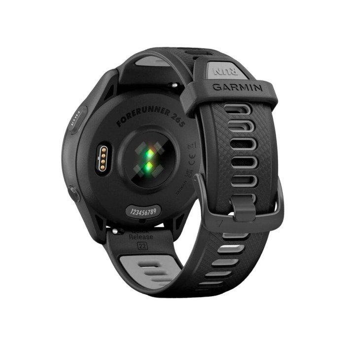 Смарт-годинник Garmin Forerunner 265 Black Bezel and Case w. Black/Powder Gray Silicone Band (010-02810-00/10/50) Уцінка (1 битий піксель)
