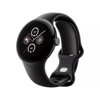 Google Pixel Watch 2 LTE Matte Black Aluminum Case / Obsidian Active Band