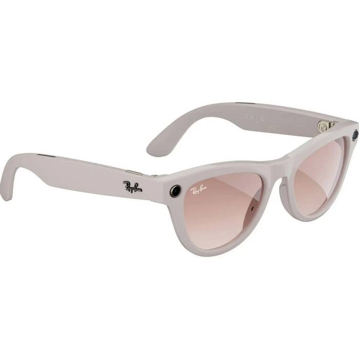 Смарт-окуляри Ray-Ban Meta Skyler Shiny Chalky Gray/Gradient Cinnamon Pink (RW4010 670013 52-20)
