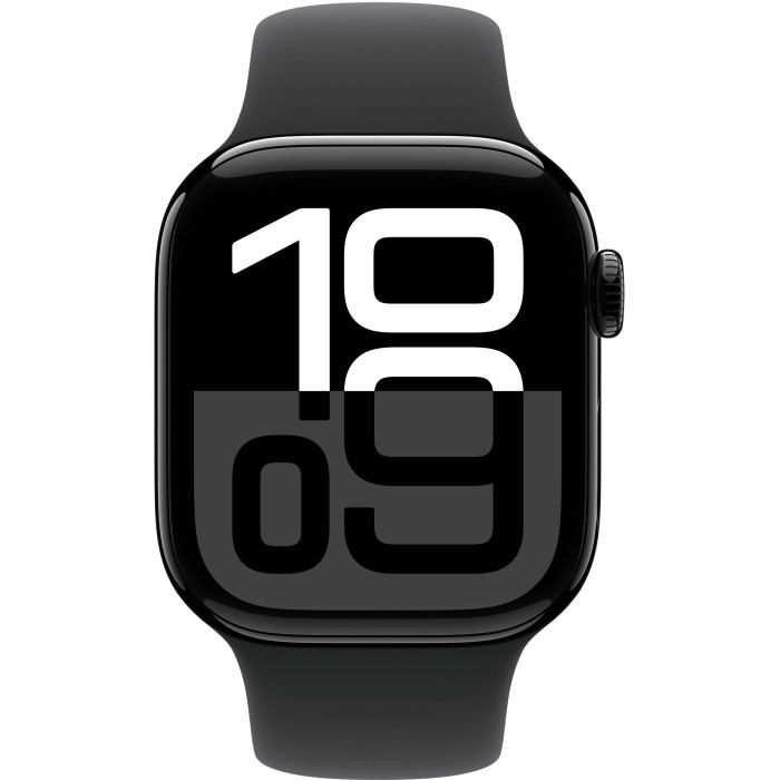 Apple Watch Series 10 GPS 42mm Jet Black Alu. Case w. Black Sport Band - M/L (MWWF3)