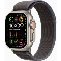 Apple Watch Ultra 2 GPS + Cellular 49mm Titanium Case with Green/Gray Trail Loop - M/L (MRF43)