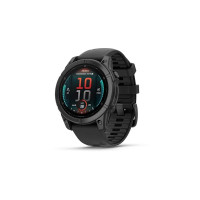 Спортивний годинник Garmin Fenix E (8 Series) 47mm AMOLED Slate Gray Steel with Black Silicone Band (010-03025-03/01)