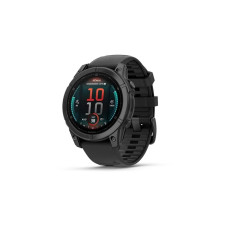 Спортивний годинник Garmin Fenix E (8 Series) 47mm AMOLED Slate Gray Steel with Black Silicone Band (010-03025-03/01)
