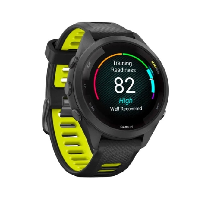 Смарт-годинник Garmin Forerunner 265S Black Bezel and Case w. Black/Amp Yellow S. Band (010-02810-03/13/53)
