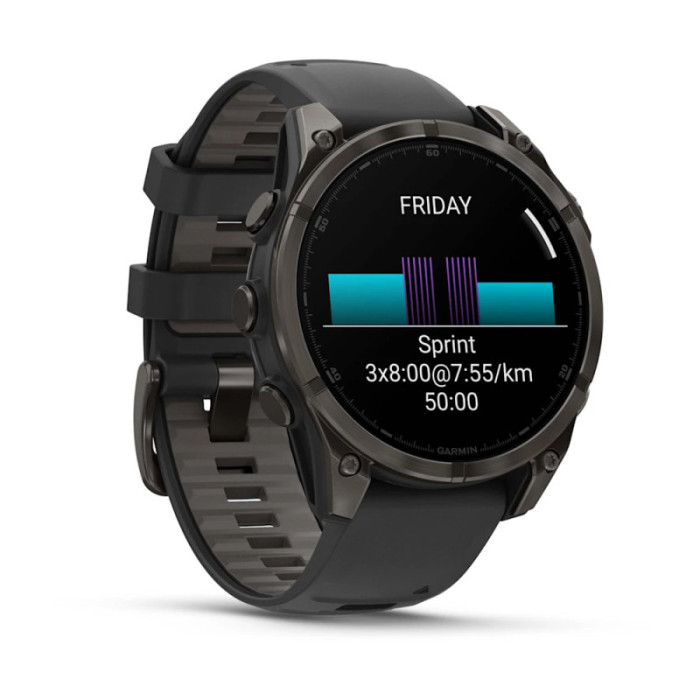 Garmin Fenix 8 47mm AMOLED Slate Gray with Black Silicone Band (010-02904-00)