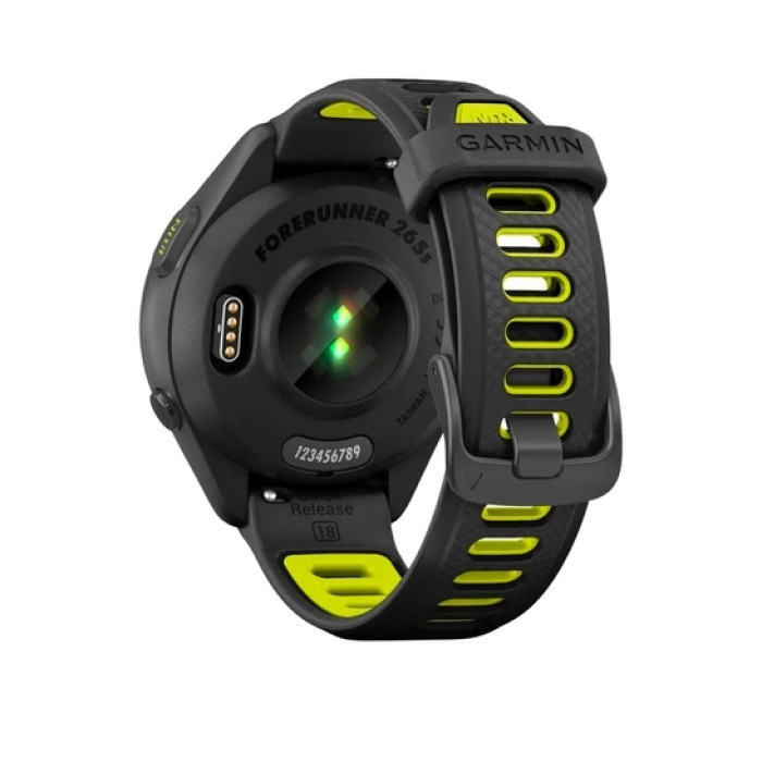 Смарт-годинник Garmin Forerunner 265S Black Bezel and Case w. Black/Amp Yellow S. Band (010-02810-03/13/53)