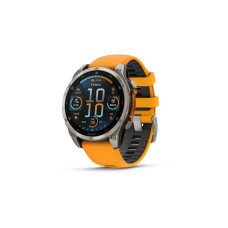 Garmin Fenix 8 47mm AMOLED Sapphire Titanium w. Spark Orange/Graphite Silicone Band (010-02904-10/11) 
