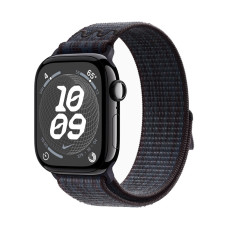 Apple Watch Series 10 GPS 46mm Jet Black Alu. Case w. BlackBlue Nike Sport Loop (MWX13 + MYJD3)