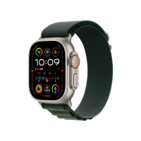 Apple Watch Ultra 2 GPS + Cellular 49mm Natural Titan. Case w. Dark Green Alpine Loop - S (MYT33+MXMU3) (ЯК НОВІ, 100% АКБ)