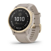 Смарт-годинник Garmin Fenix 6S Pro Solar Edition Light gold with light sand band (010-02409-11/10)