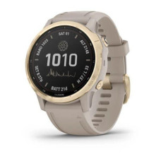 Смарт-годинник Garmin Fenix 6S Pro Solar Edition Light gold with light sand band (010-02409-11/10)