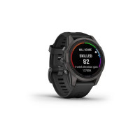 Смарт-годинник Garmin Fenix 7S Pro Sapphire Solar Carbon G. DLC Tit. with Black Band (010-02776-10/11/54)