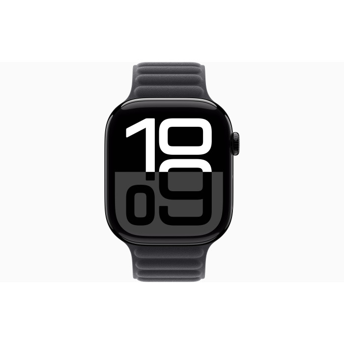 Apple Watch Series 10 GPS 46mm Jet Black Alu. Case w. Black Magnetic Link - M/L (MWX13 + MXY03)