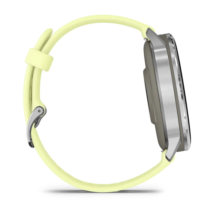 Смарт-годинник Garmin Venu 4 45 mm Silver with Citron Silicone Band (010-03014-02)