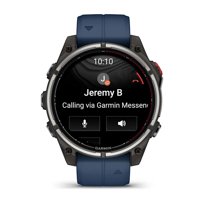 Смарт-годинник Garmin quatix 8 Pro AMOLED Marine GPS Smartwatch 47mm in Titanium with Blue Silicone Band (010-03198-50)