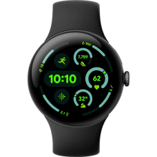 Google Pixel Watch 3 45 mm LTE Matte Black Aluminum Case/Obsidian Active Band