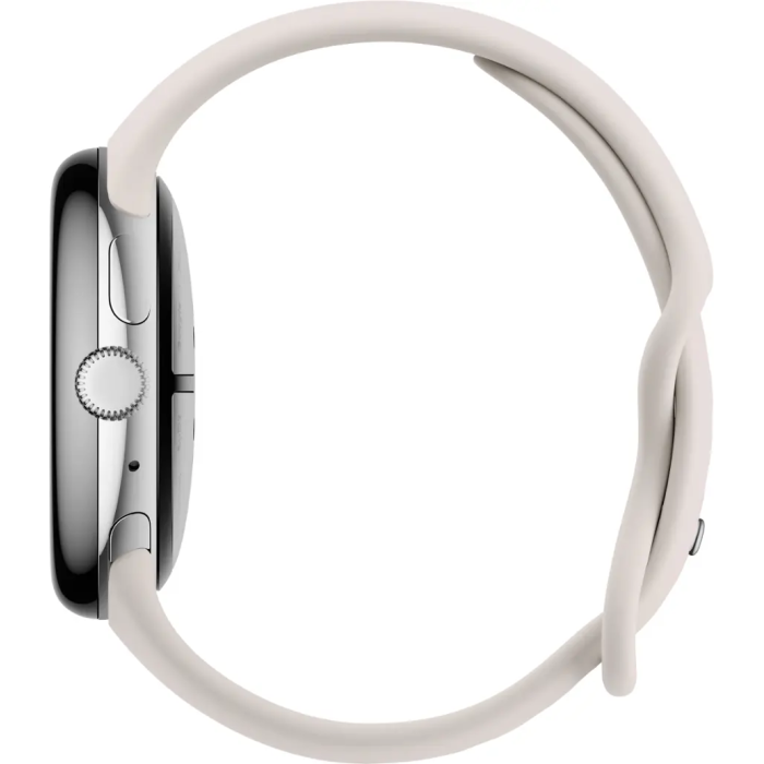 Google Pixel Watch 3 45 mm LTE Polished Silver Aluminum Case/Porcelain Active Band