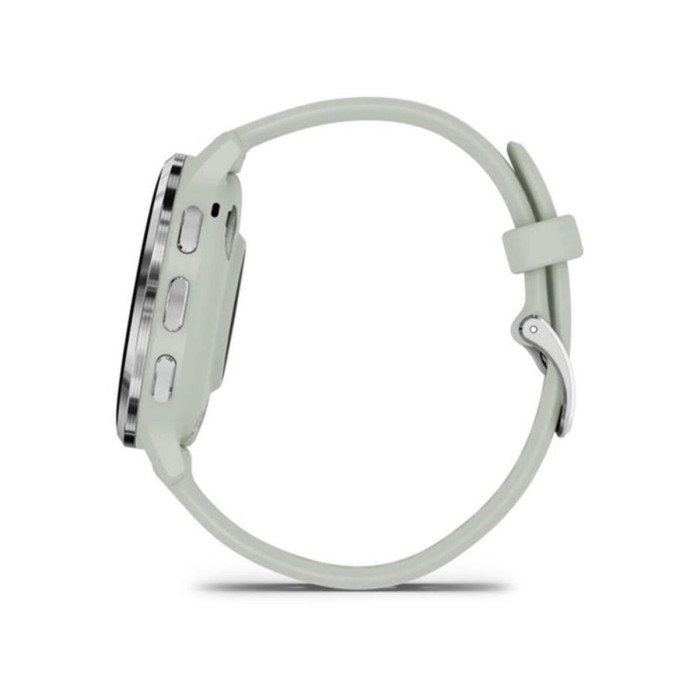 Смарт-годинник Garmin Venu 3S Silver S. Steel Bezel w. Sage Gray Case and S. Band (010-02785-01/51)