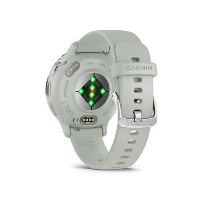 Смарт-годинник Garmin Venu 3S Silver S. Steel Bezel w. Sage Gray Case and S. Band (010-02785-01/51)