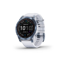 Смарт-годинник Garmin Fenix 7 Sapphire Solar Mineral Blue DLC Titanium with Whitestone Band (010-02540-24/25) (Уцінка - Ідеальний стан)