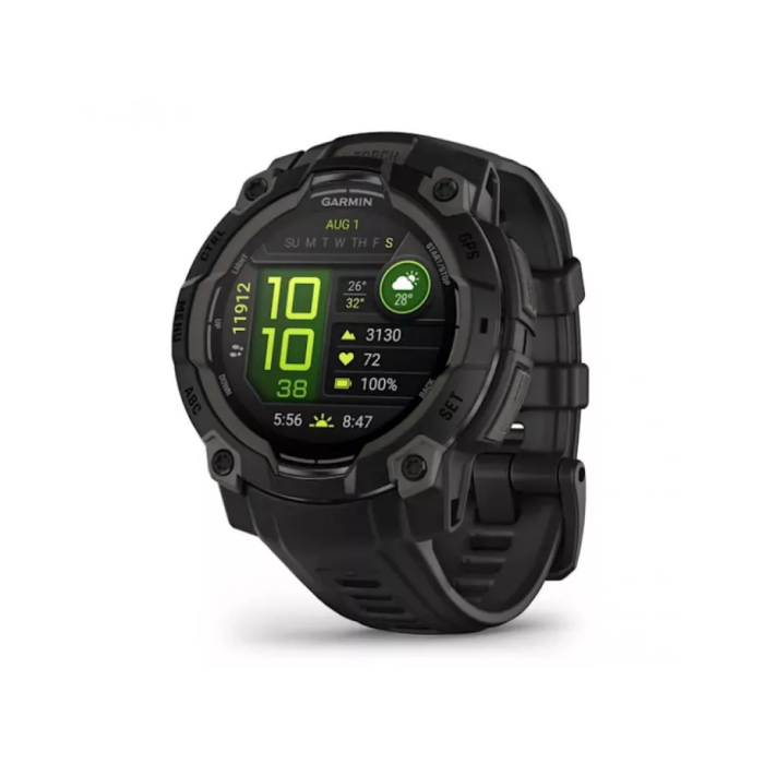 Смарт-часы Garmin Instinct 3 45mm AMOLED Black with Black Band (010-02936-00/40)