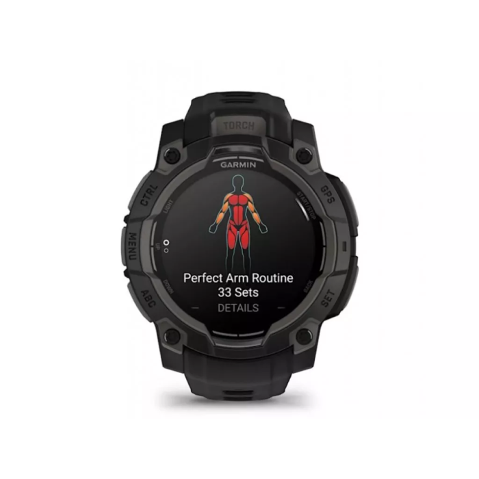 Смарт-часы Garmin Instinct 3 45mm AMOLED Black with Black Band (010-02936-00/40)
