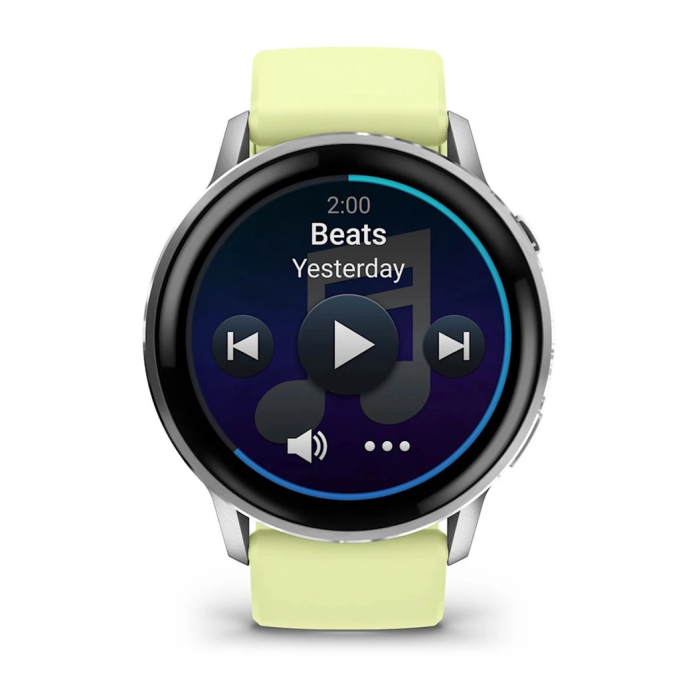 Смарт-часы Garmin Venu 4 45 mm Silver with Citron Silicone Band (010-03014-02)