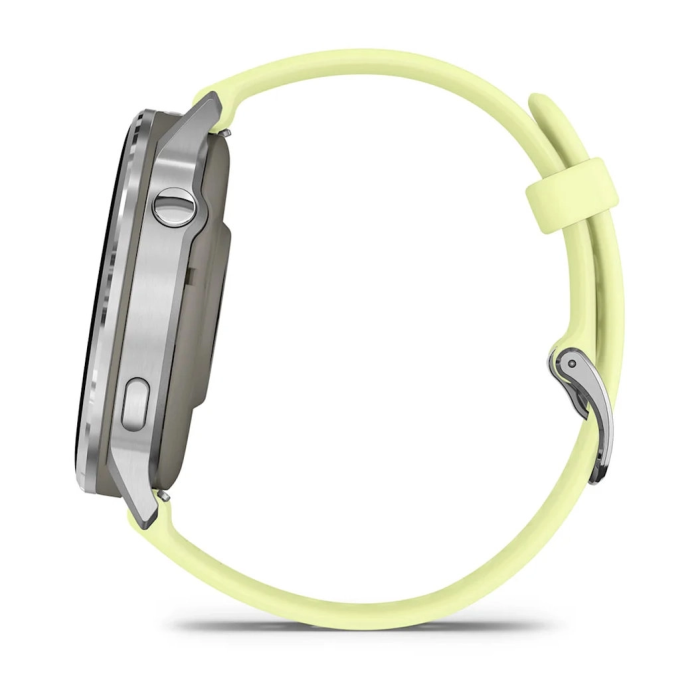 Смарт-часы Garmin Venu 4 45 mm Silver with Citron Silicone Band (010-03014-02)