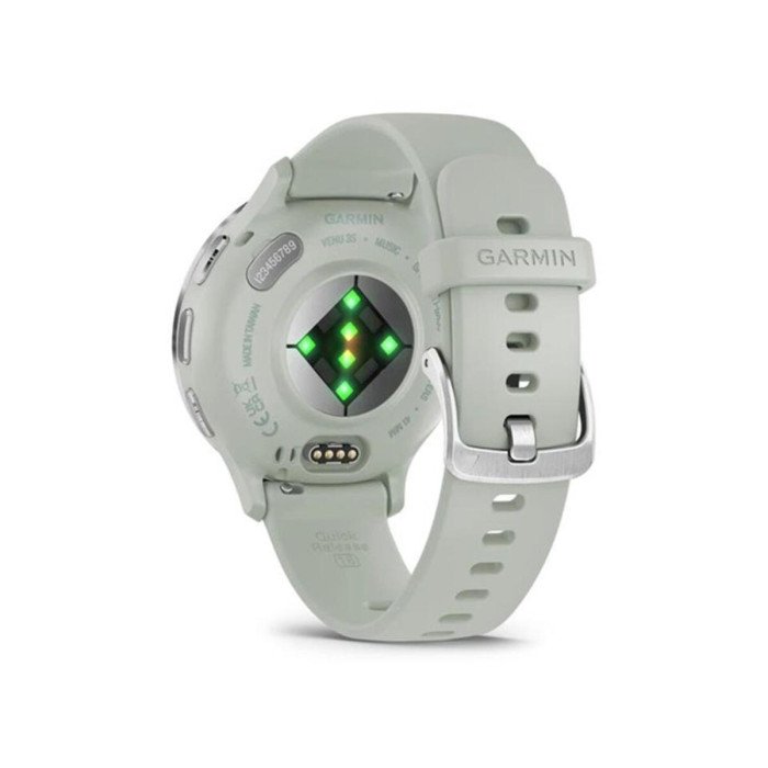 Смарт-годинник Garmin Venu 3S Silver S. Steel Bezel w. Sage Gray Case and S. Band (010-02785-01/51)
